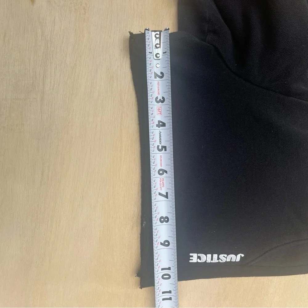 Kids Girls Justice Black Shorts Size Medium